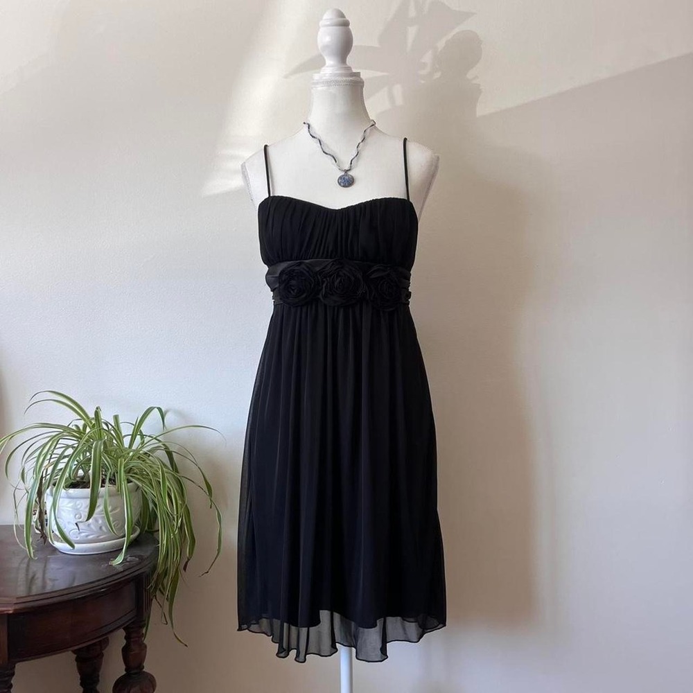 Vintage Y2k Babydoll Rooched Dress Womens Sz 8 darkfairycore romantic feminine